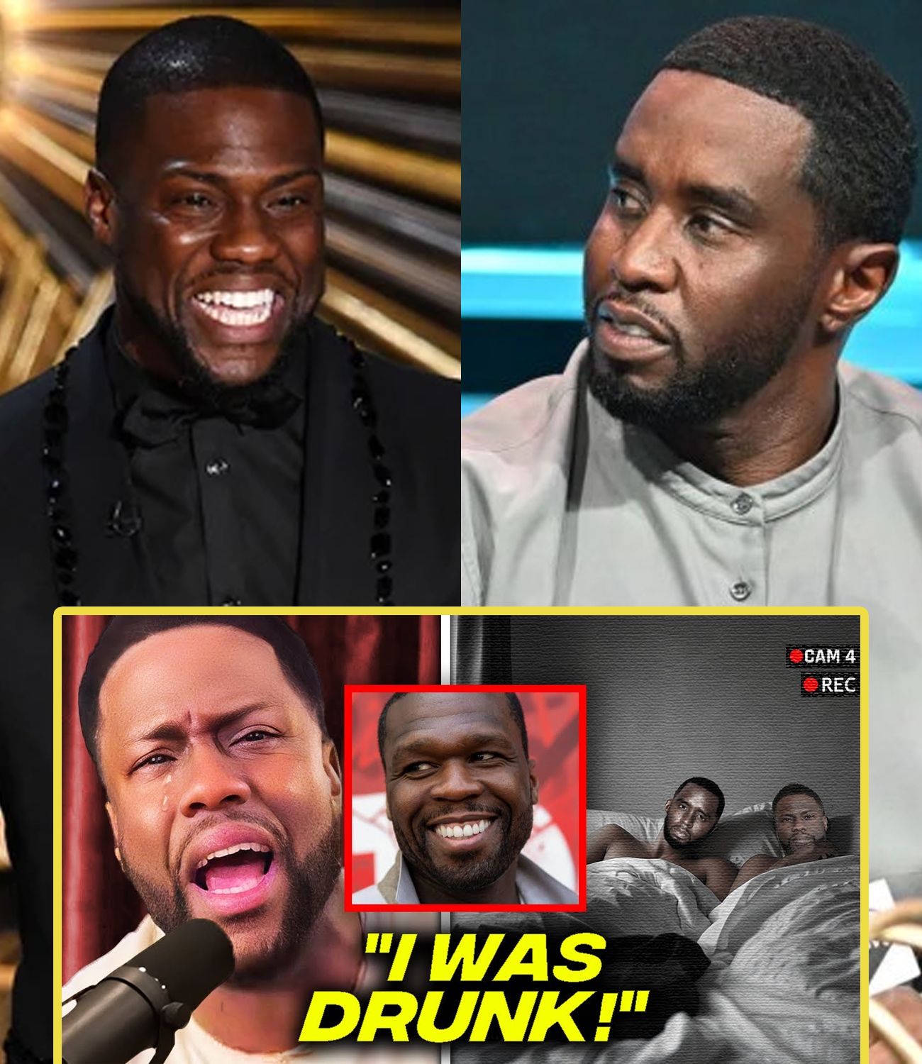 VIDEO Kevin Hart FREAKS OUT As 50 Cent LEAKS New Video Of Him Diddy