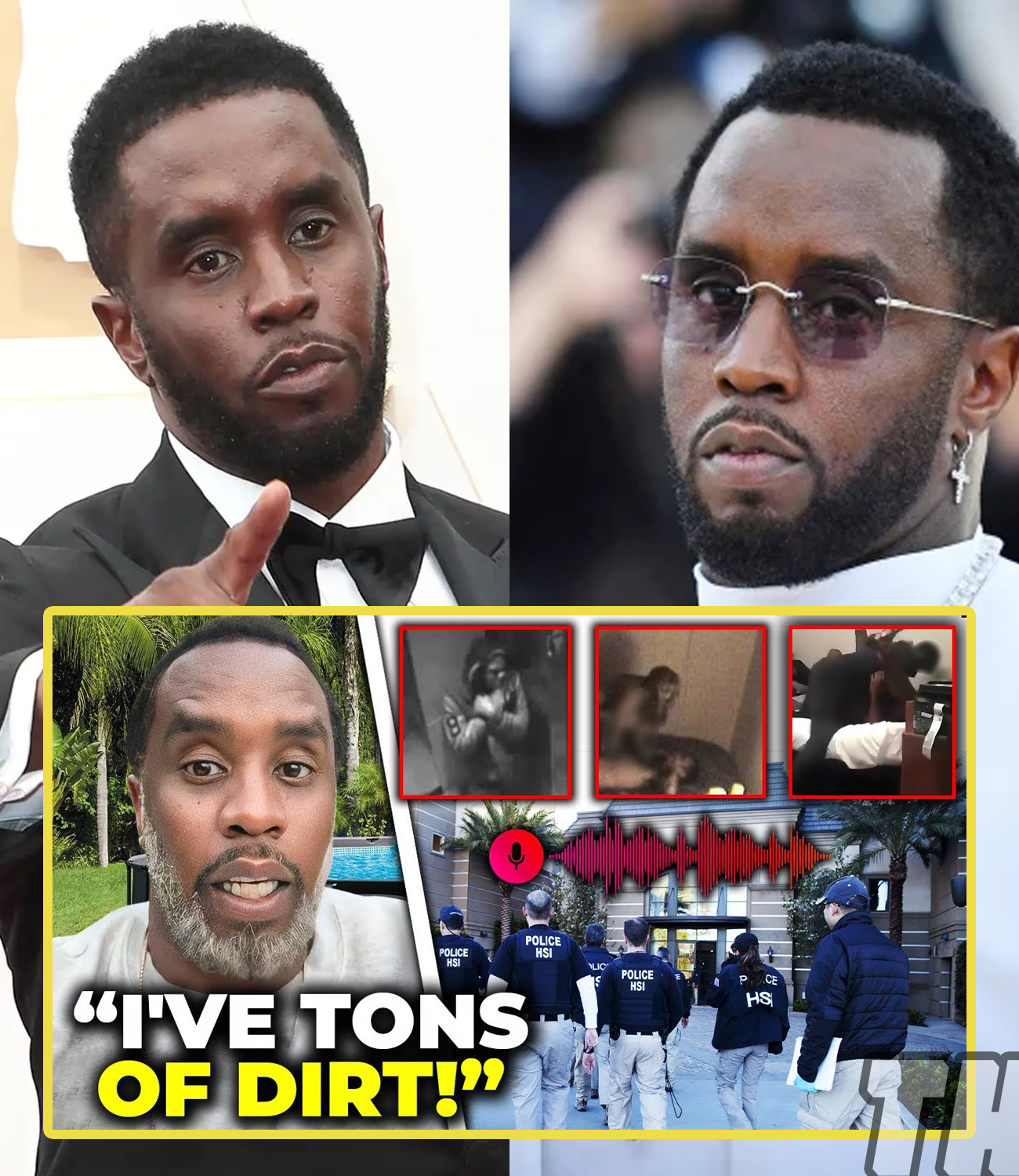 (VIDEO) Diddy BUSTED Gathering TONS Of Dirt On Victims & BLACKMAILING