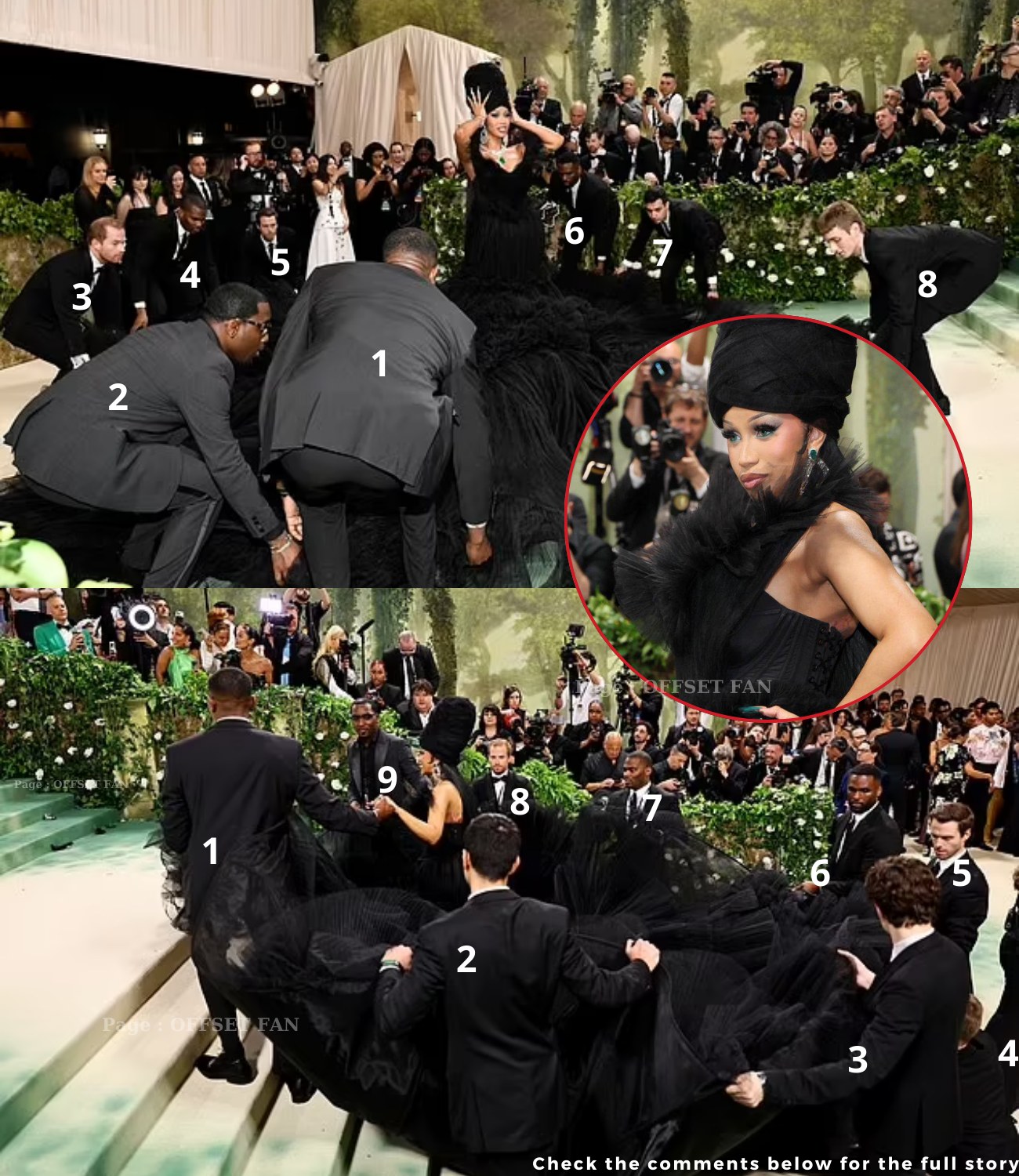 Cardi B Brings The 2024 Met Gala Red Carpet To A Standstill As She ...